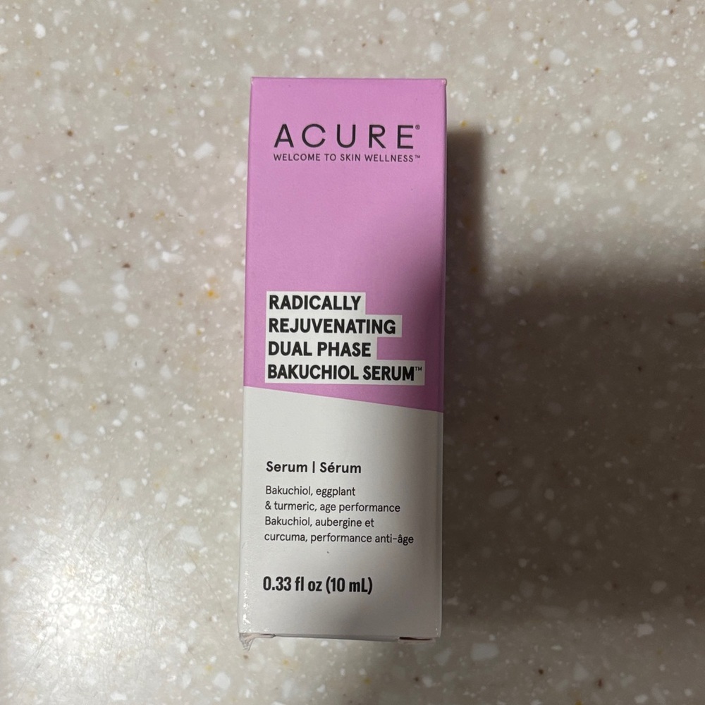 Acure Radically Rejuvenating Dual Phase Bakuchiol Serum - Pink/White
